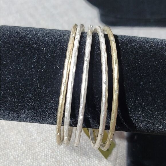 Premier Designs necklace & bracelet mixed metals - Picture 2 of 15